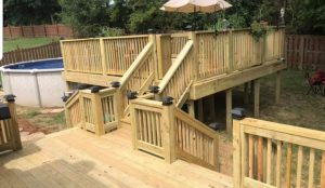 backyard decking pool deck decks deck builder arkansas vilonia jacksonville beebe searcy cabot ar deck builders