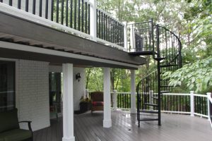 multi-level deck beautiful pvc deck vinyl deck composite decking high end deck cabot searcy jacksonville vilonia conway luxury decking